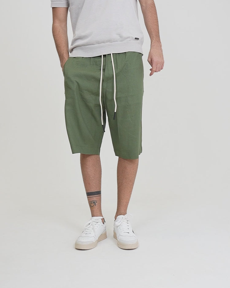 Why Not Brand Short In Lino Comfort Con Laccio