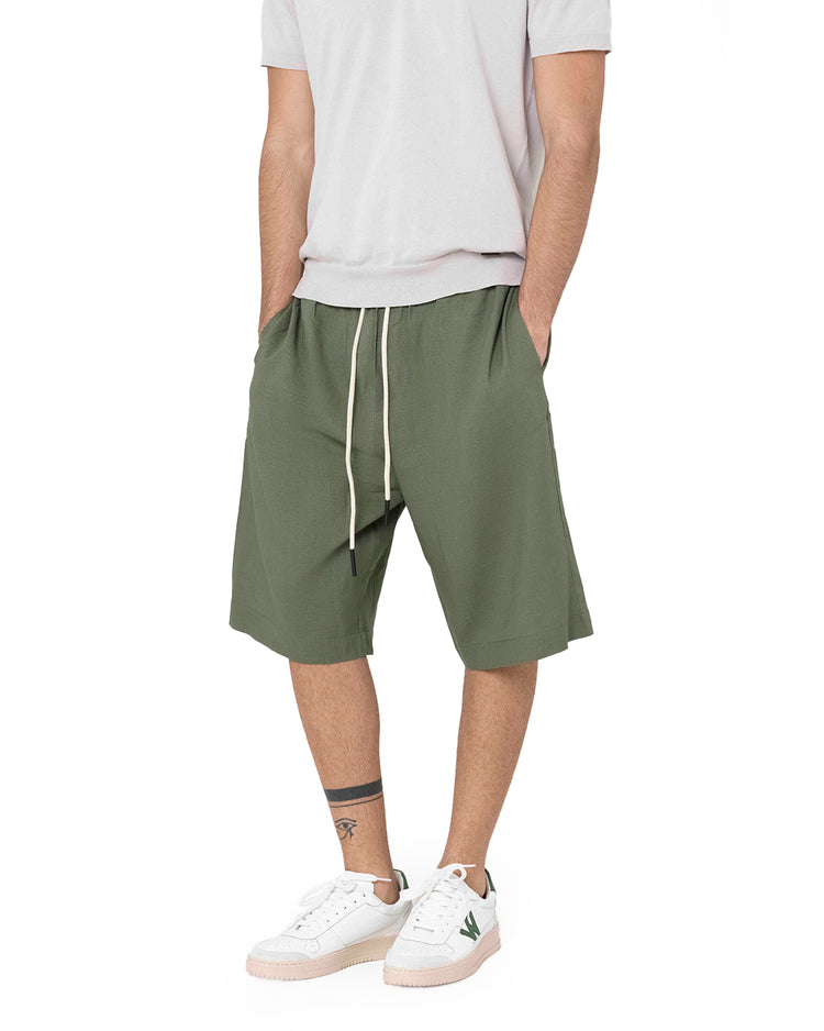 Why Not Brand Short In Lino Comfort Con Laccio