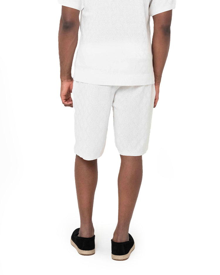 Why Not Brand Short In Maglia Con Fantasia A Rombi