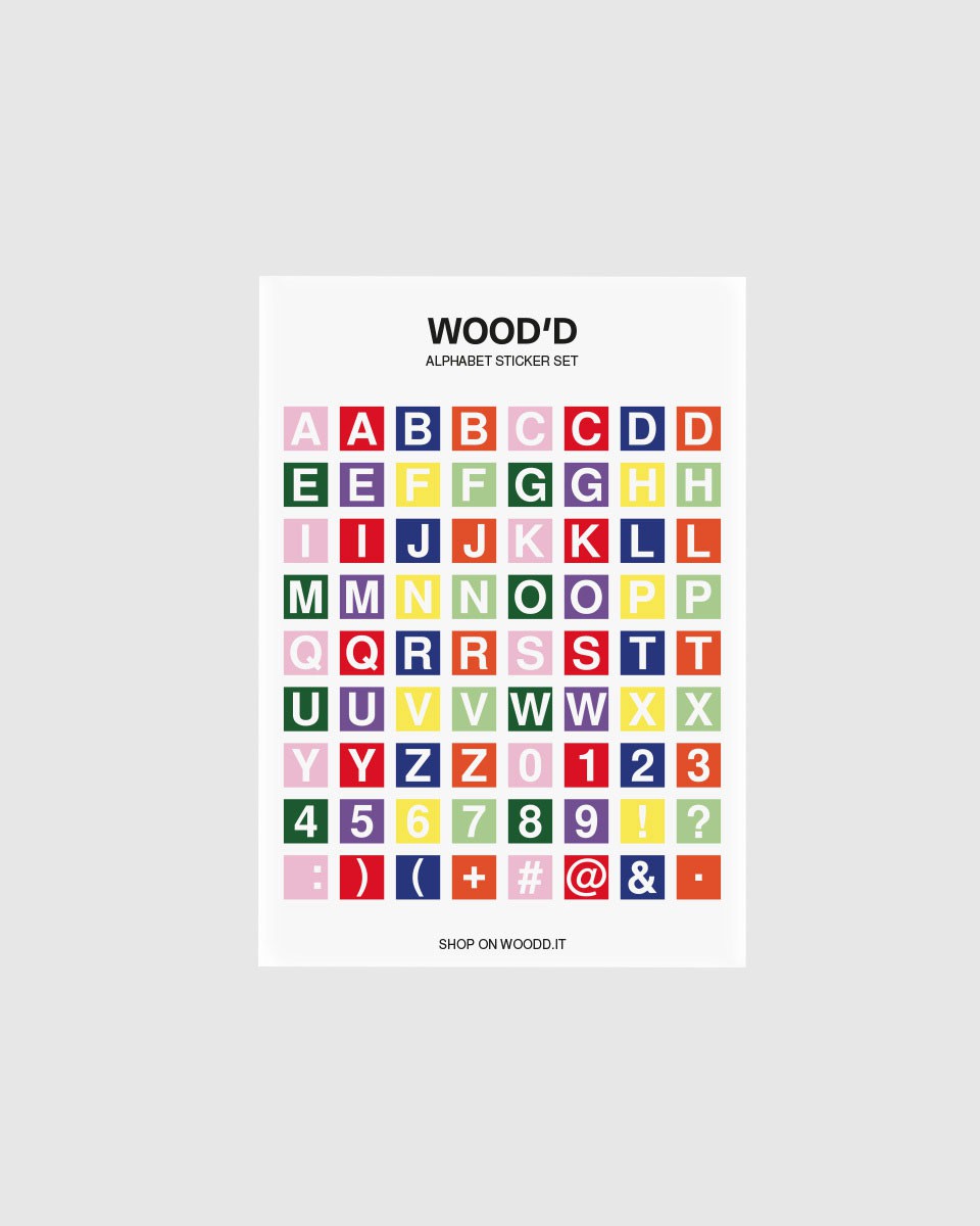 Wood'd Alphabet Mirror Case