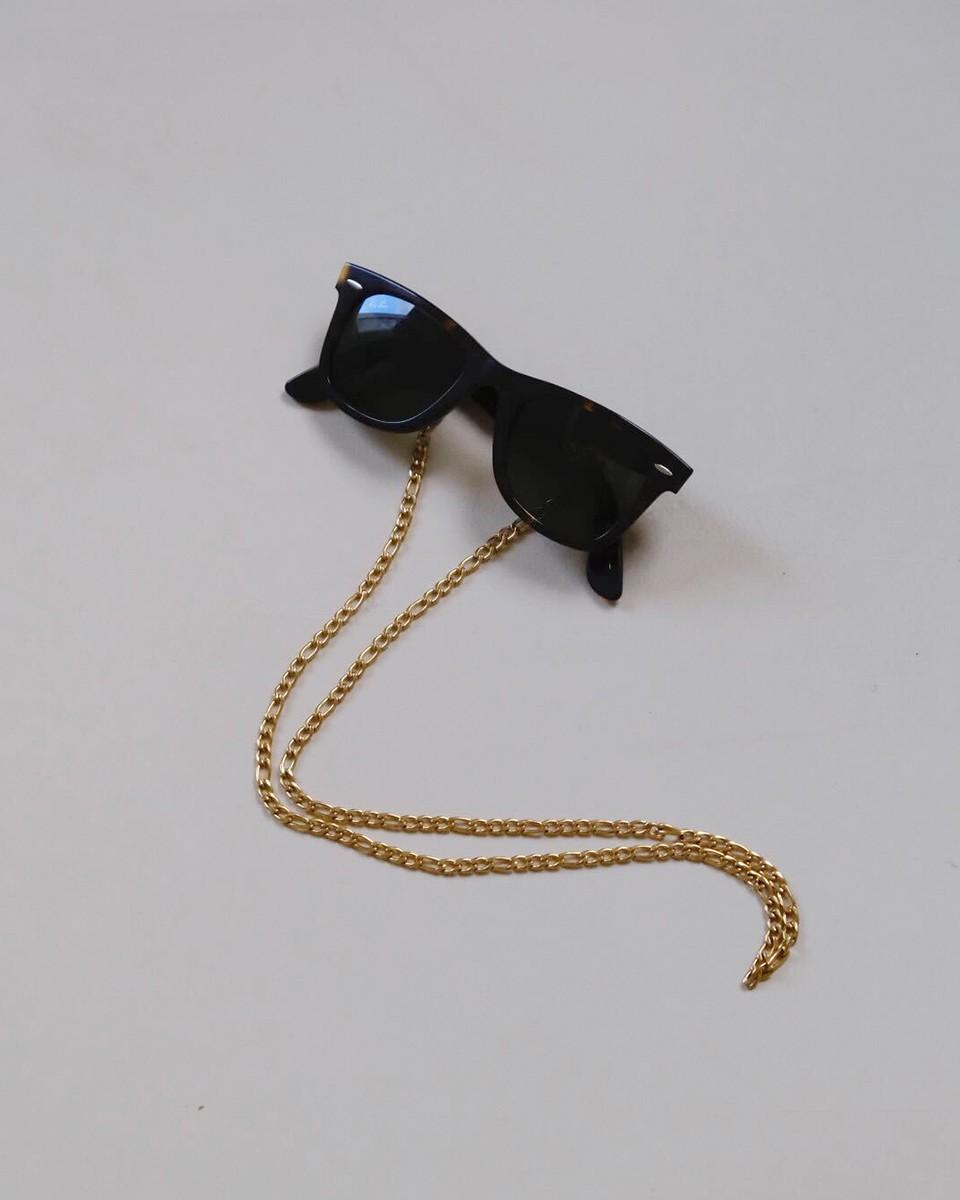 Wood'd Eyeglasses Lace Large Golden