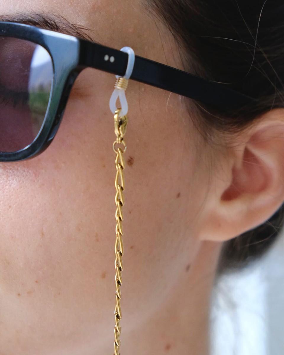 Wood'd Eyeglasses Lace Large Golden