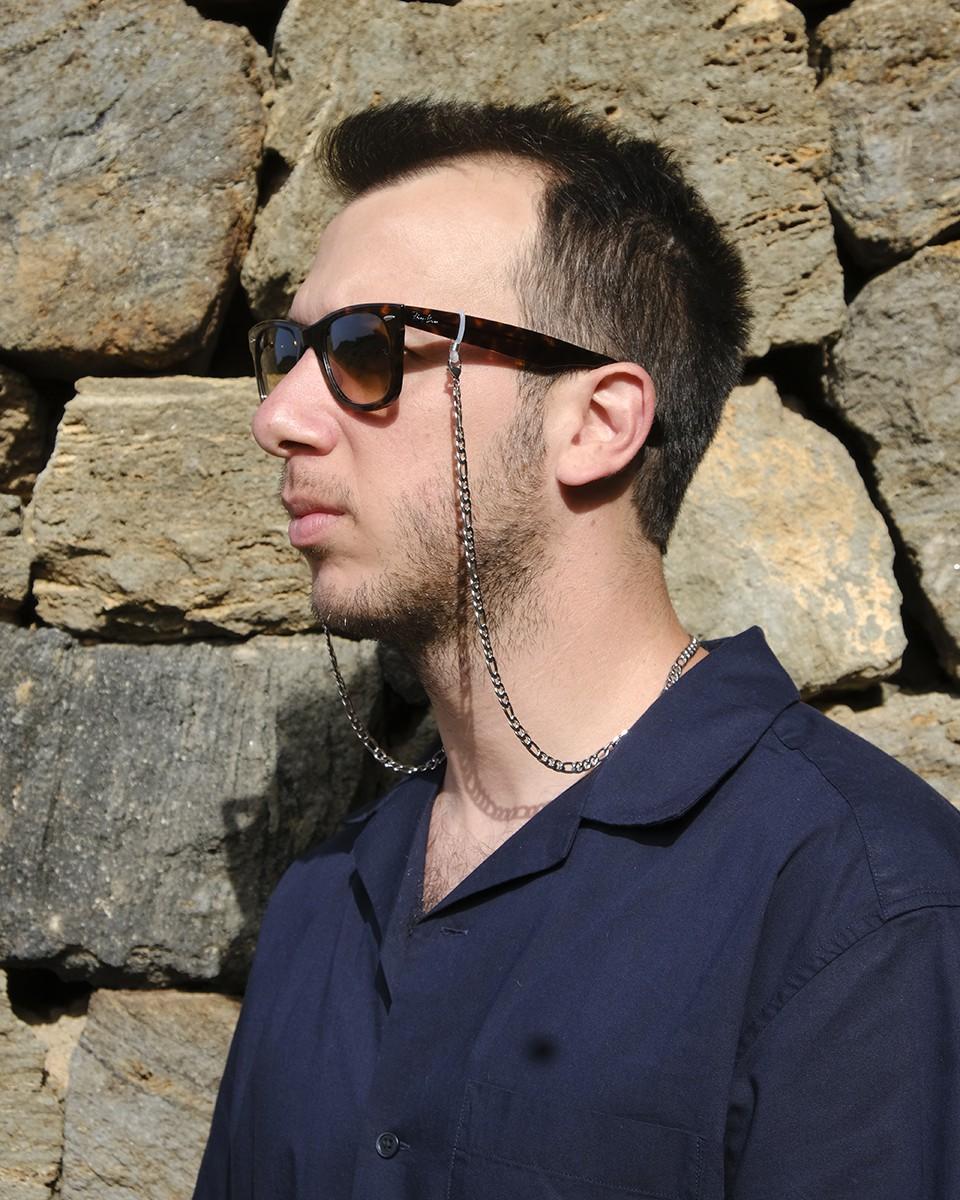 Wood'd Eyeglasses Lace Large Silvered