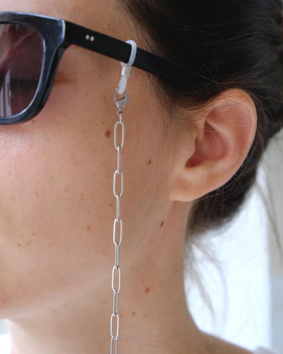 Wood'd Eyeglasses Lace Wide Silvered