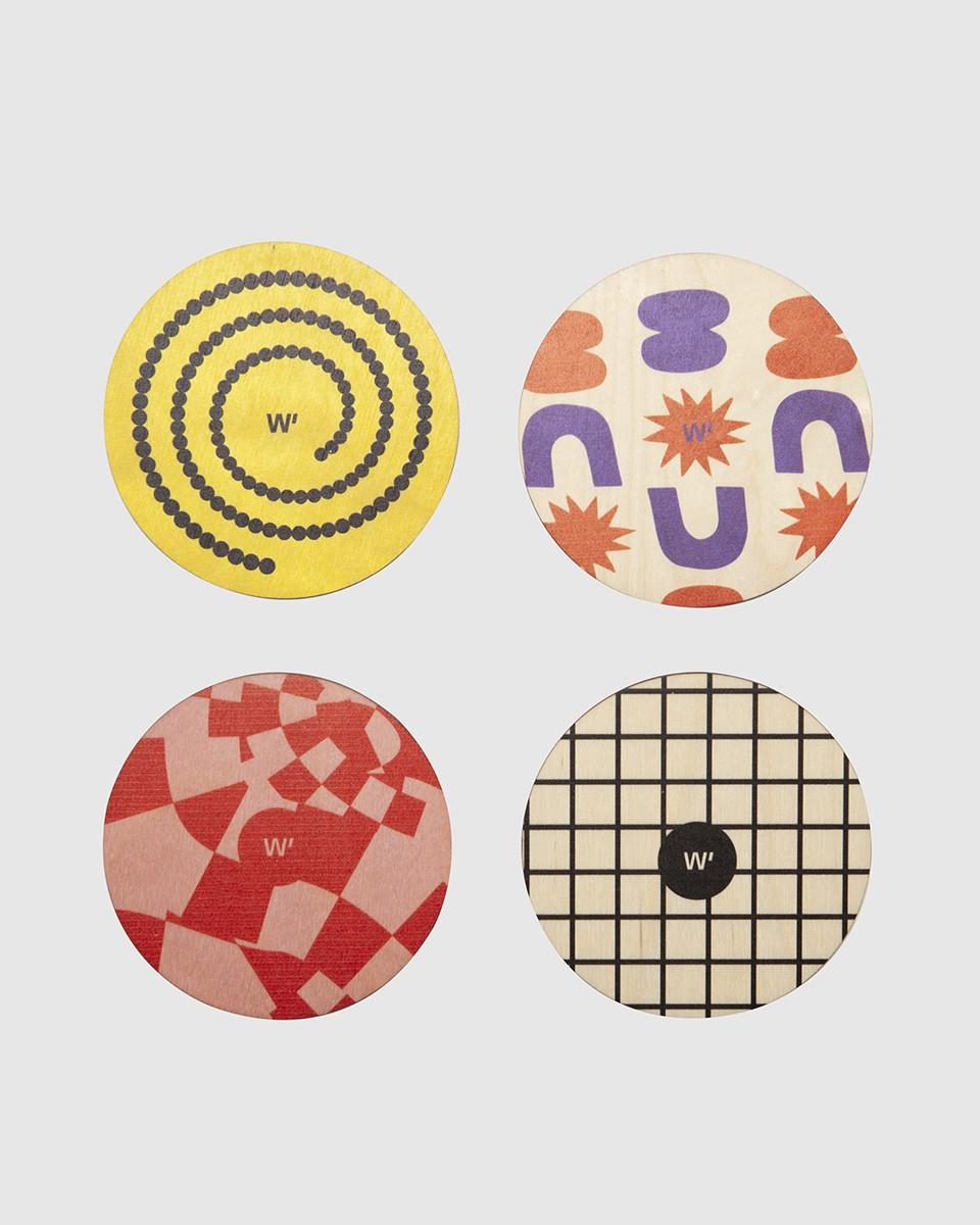 Wood'd FUNKY COASTERS SET