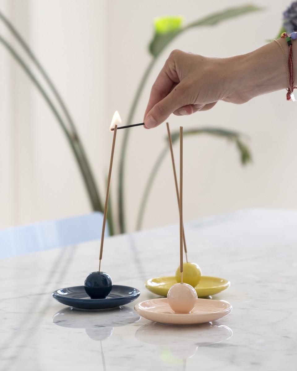 Wood'd INCENSE PLATE BLUE