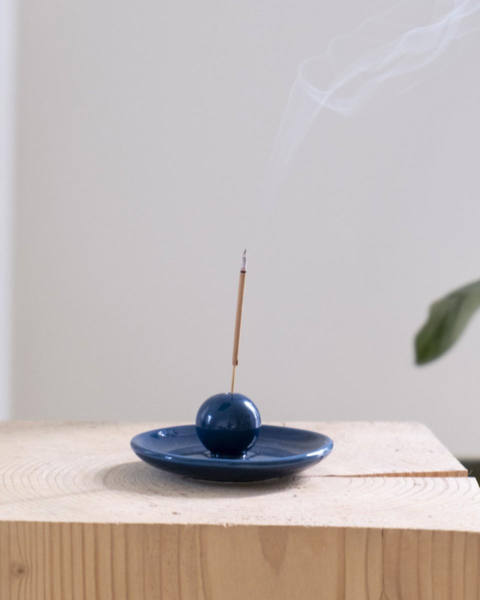 Wood'd INCENSE PLATE BLUE