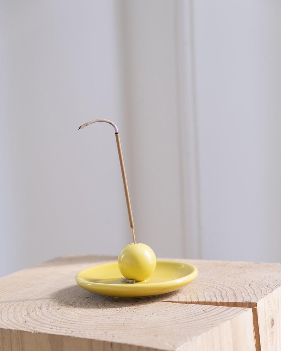 Wood'd INCENSE PLATE YELLOW