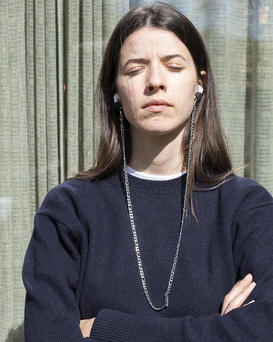 Wood'd Large AirPods Lace Silvered