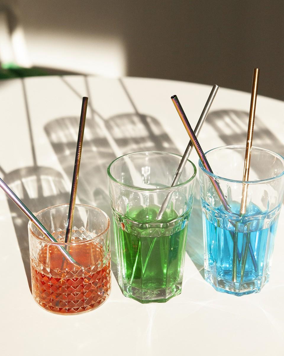 Wood'd METAL STRAWS