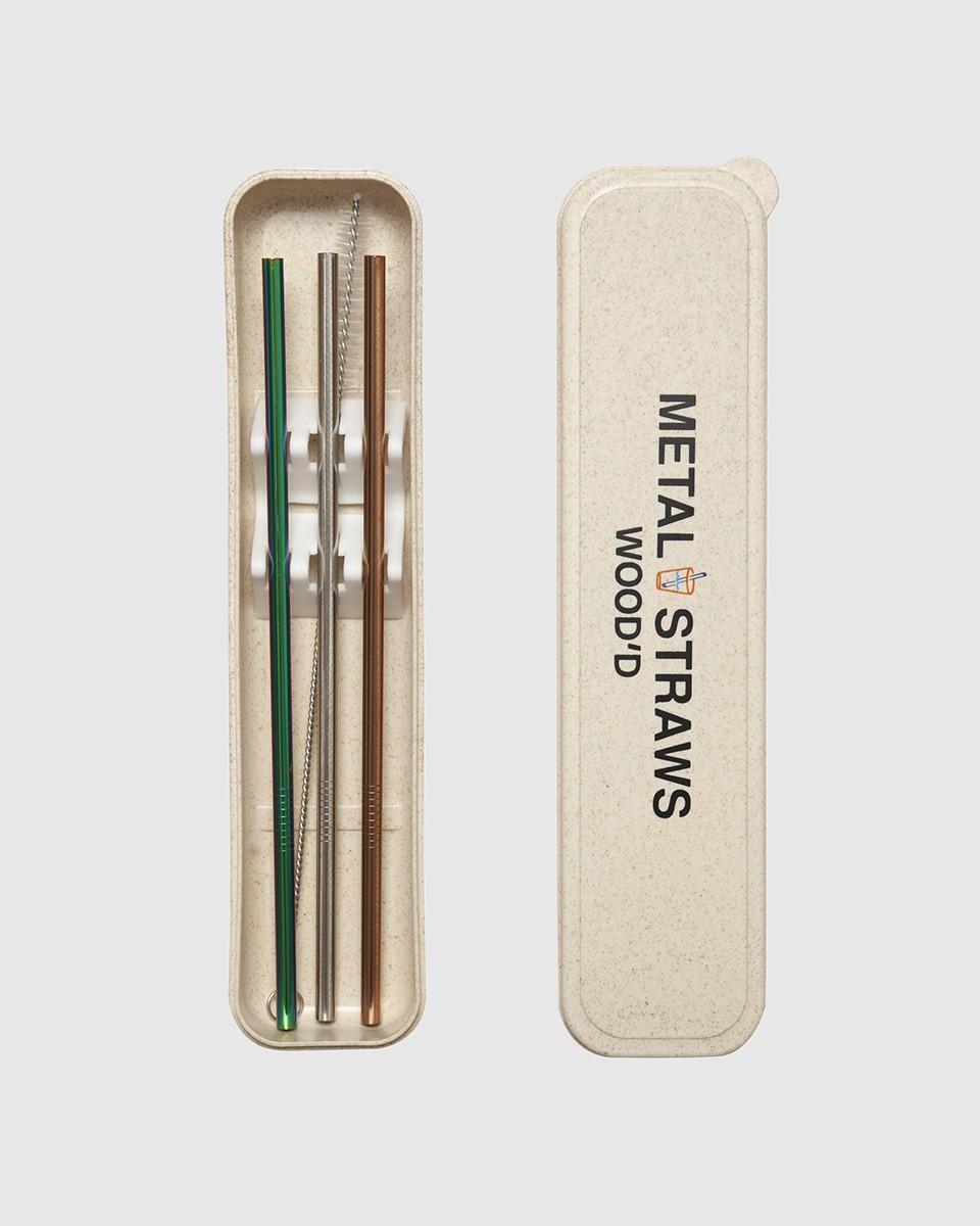 Wood'd METAL STRAWS