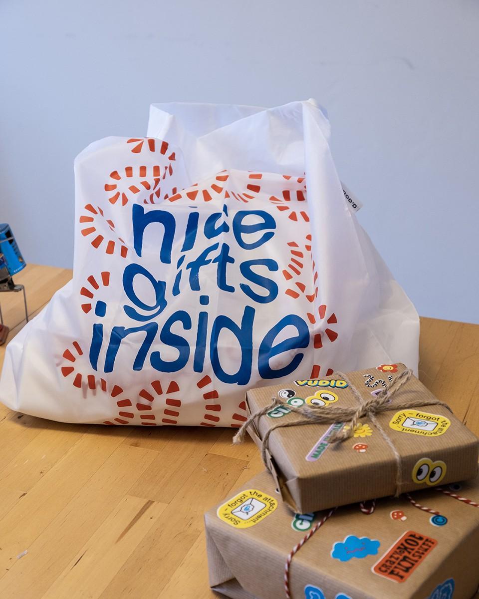 Wood'd Nice Gifts Inside Bag