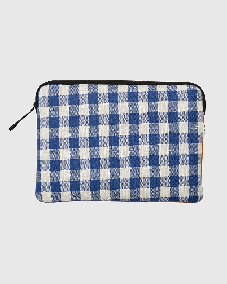 Wood'd Patch Blue Macbook Case