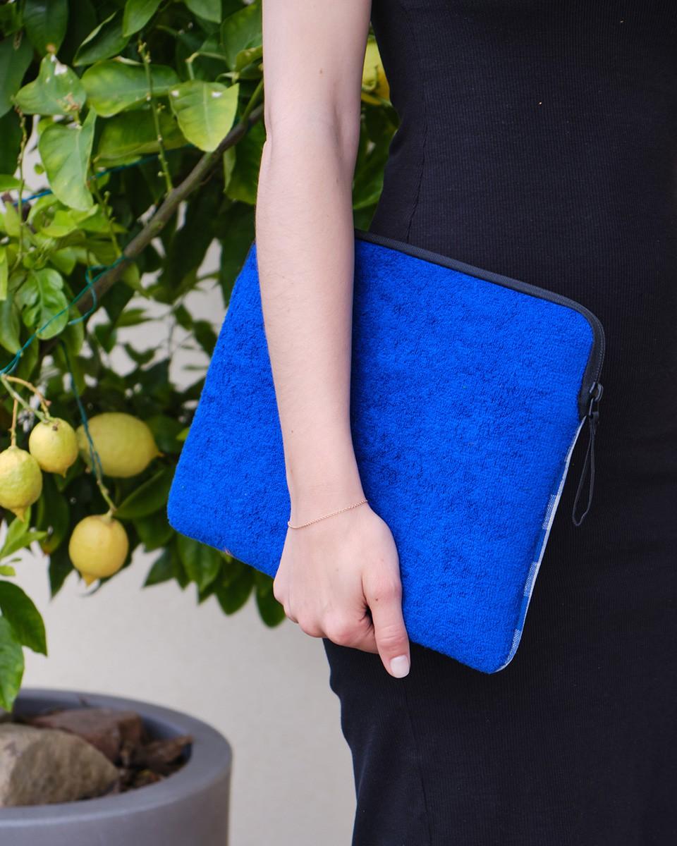 Wood'd Patch Blue Macbook Case