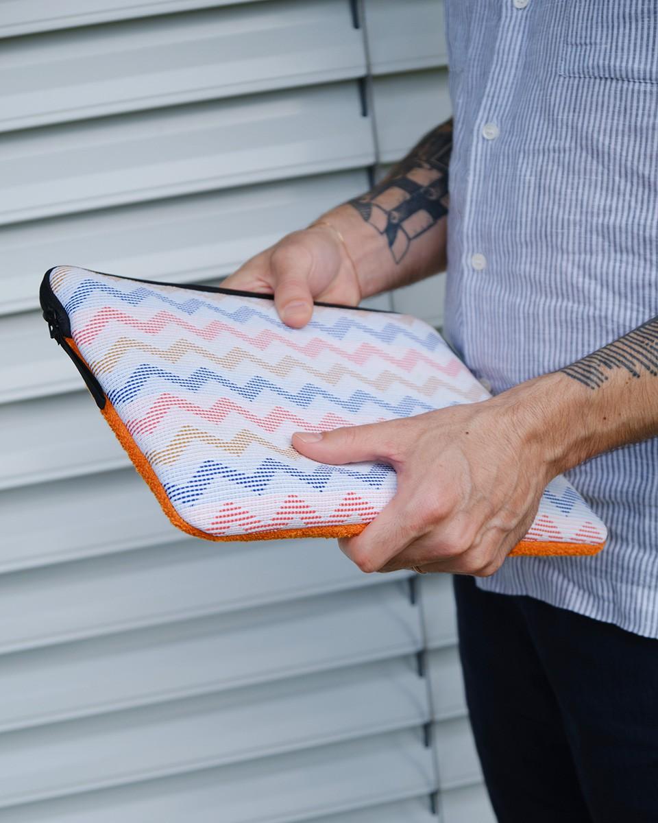 Wood'd Patch Orange Macbook Case