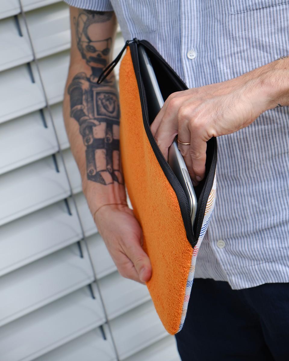 Wood'd Patch Orange Macbook Case