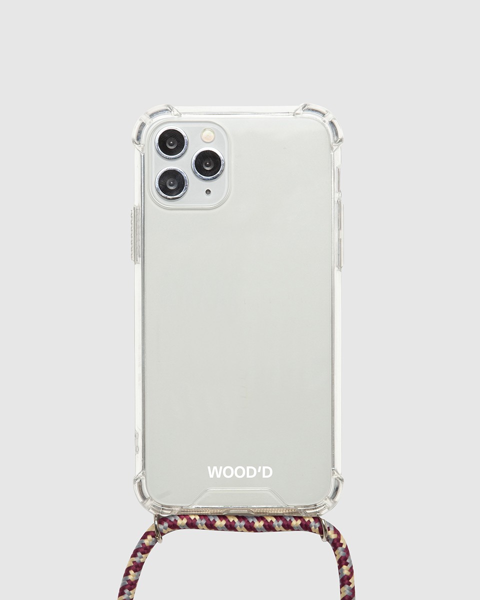 Wood'd Plain Multi Bordeaux Necklace