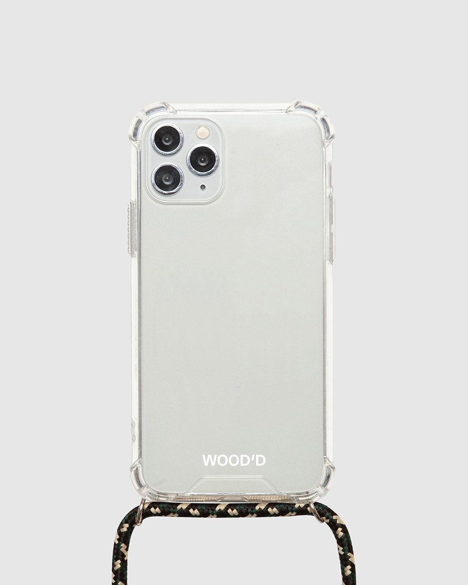 Wood'd Plain Multi Green Necklace