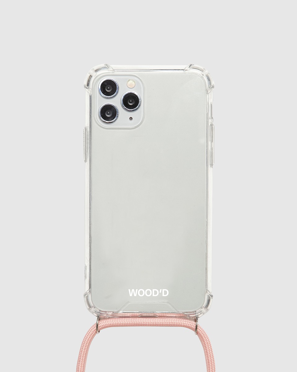 Wood'd Plain Pink Necklace