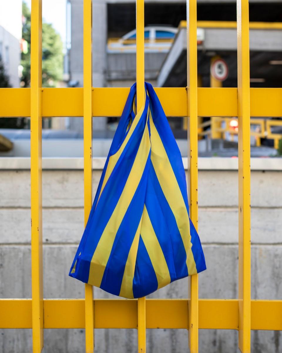 Wood'd Stripes Blue Bag