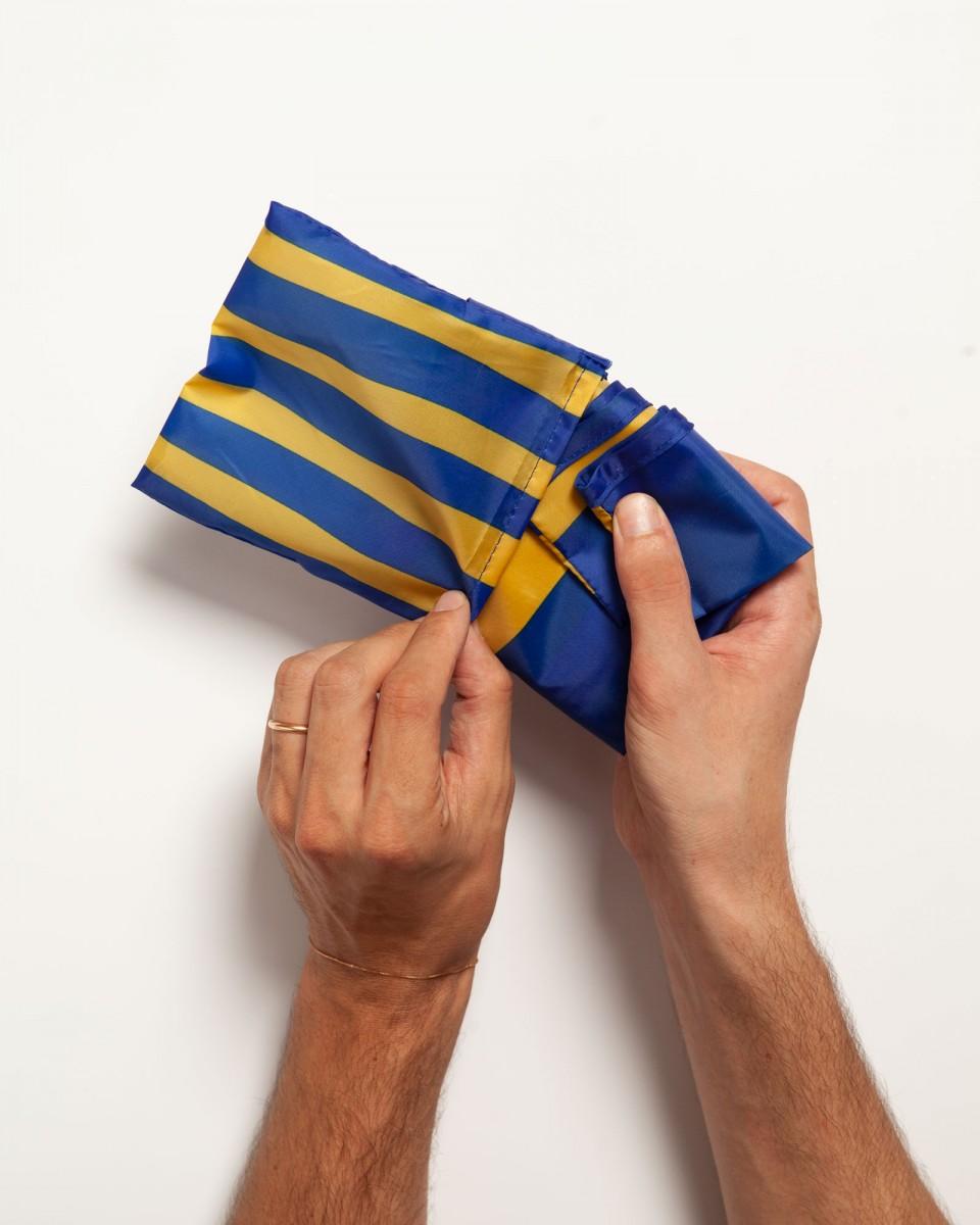 Wood'd Stripes Blue Bag