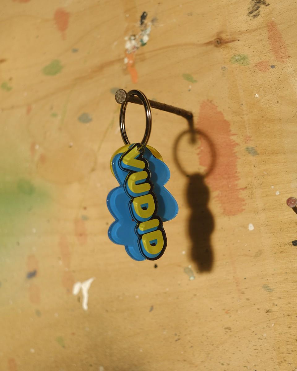 Wood'd Vudid Who Keychain