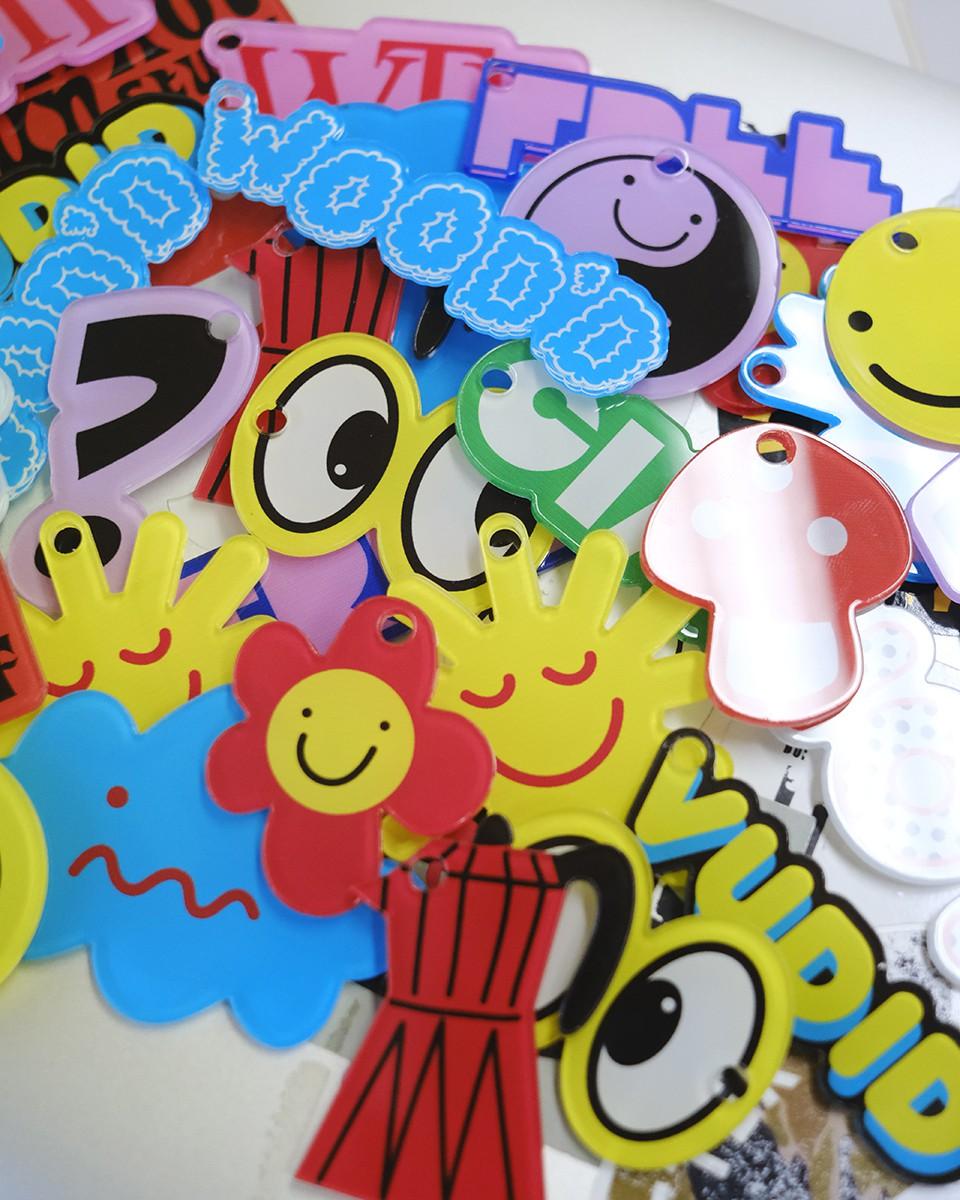 Wood'd Vudid Who Keychain