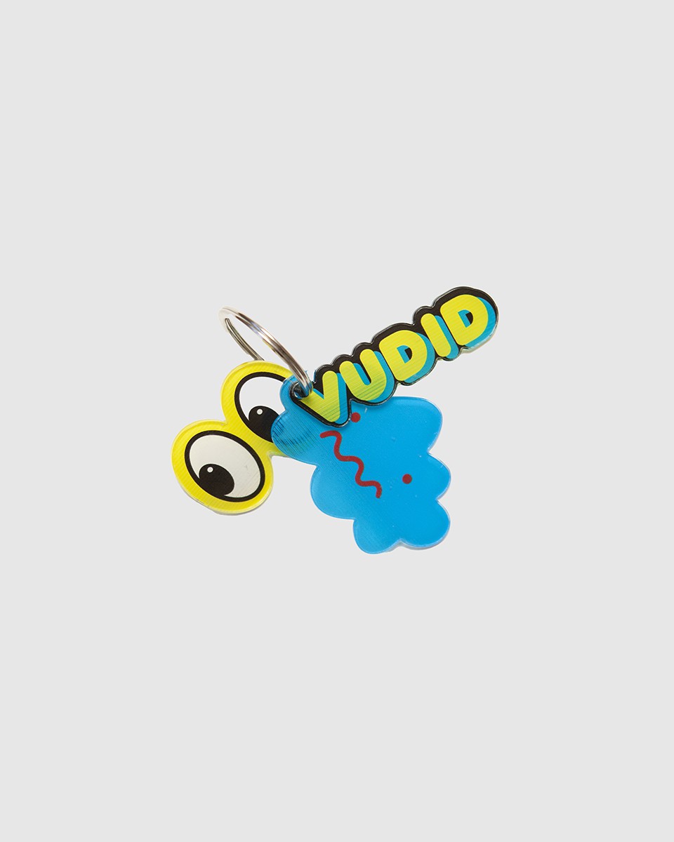 Wood'd Vudid Who Keychain