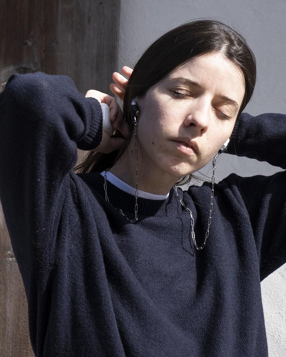 Wood'd Wide AirPods Lace Silvered