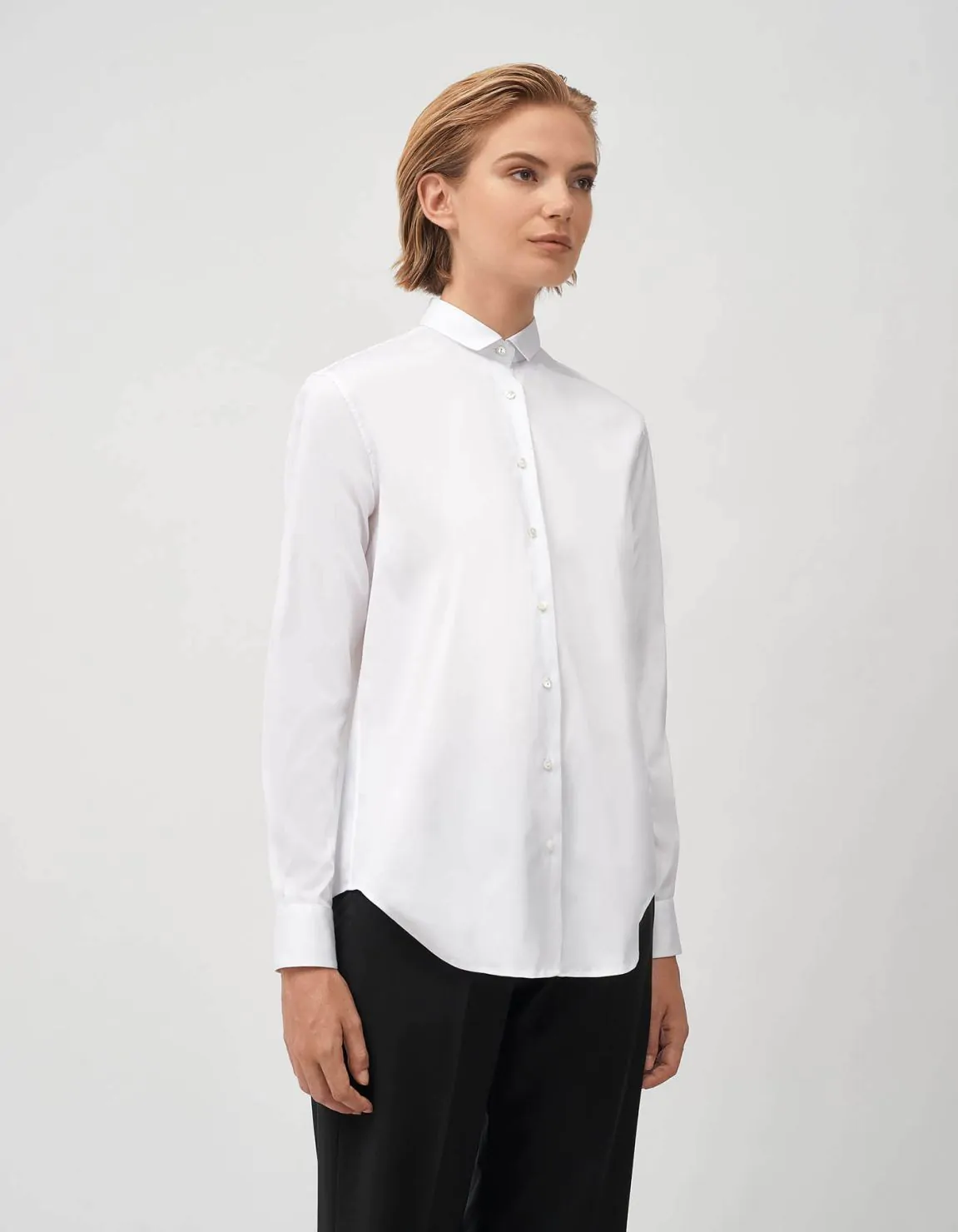 Xacus Camicia Bianco Stretch Tinta Unita