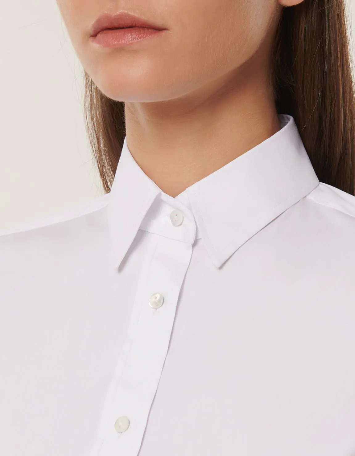 Xacus Camicia Bianco Stretch Tinta Unita