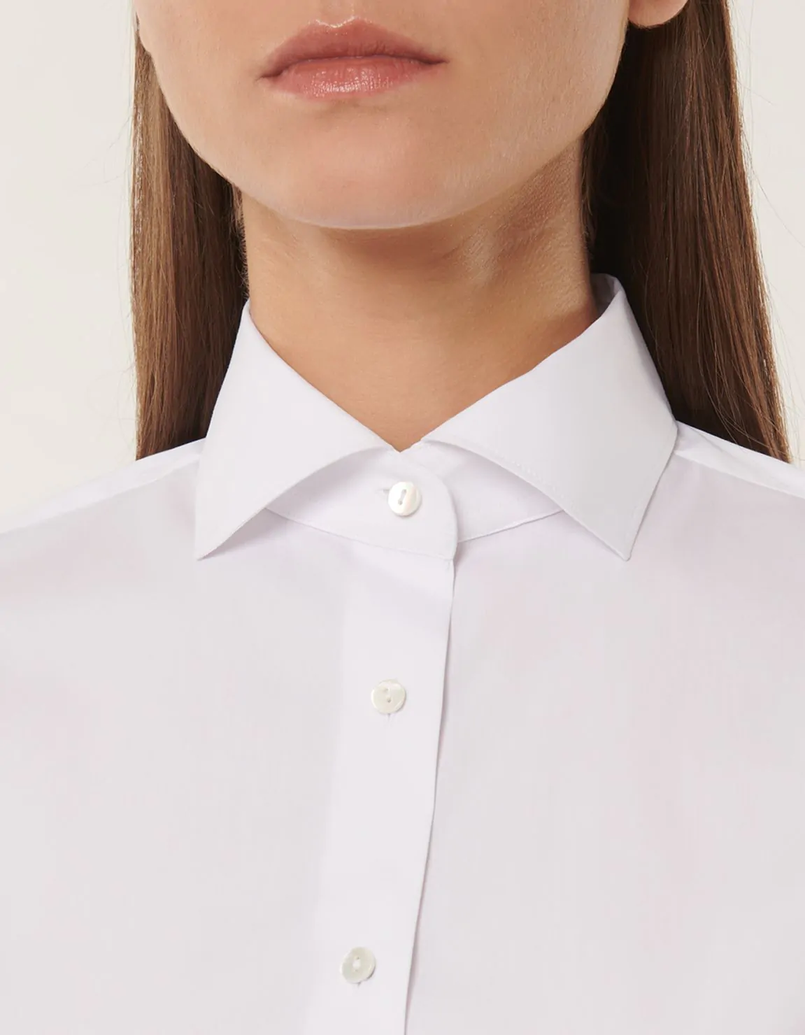 Xacus Camicia Bianco Stretch Tinta Unita