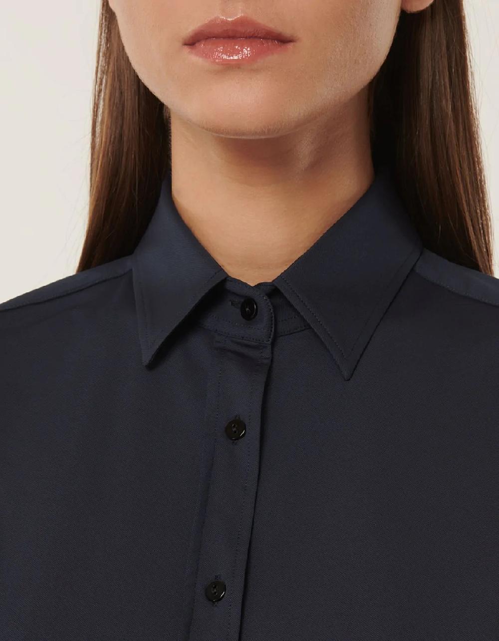 Xacus Camicia Blu scuro Active Tinta Unita