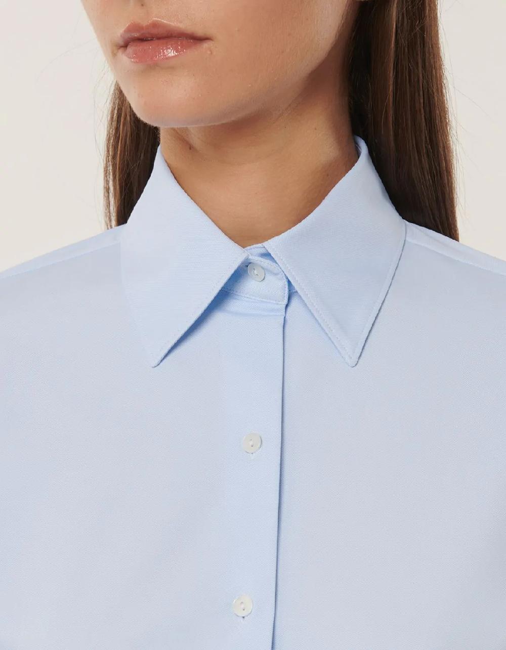 Xacus Camicia Celeste chiaro Active Tinta Unita