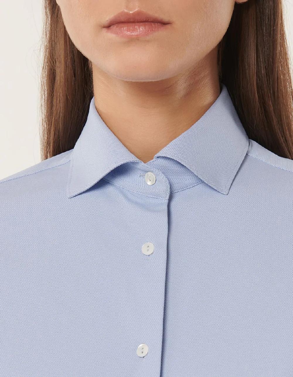 Xacus Camicia Celeste scuro Active Tinta Unita