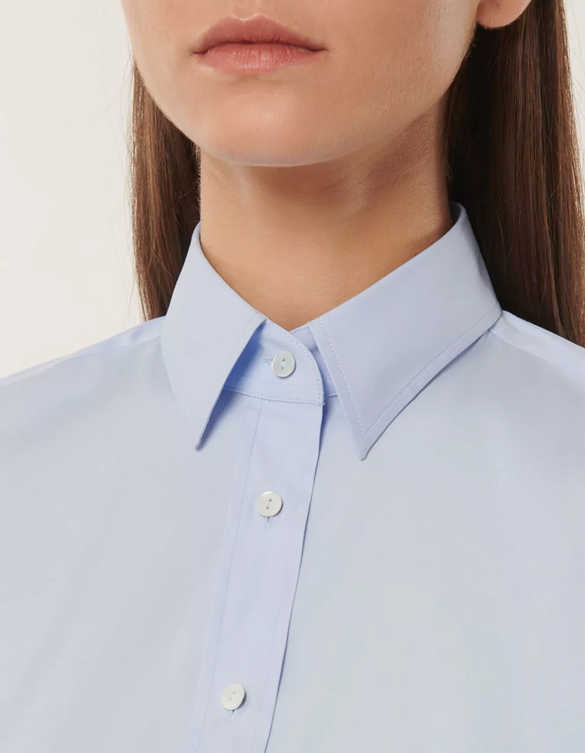 Xacus Camicia Celeste Stretch Tinta Unita