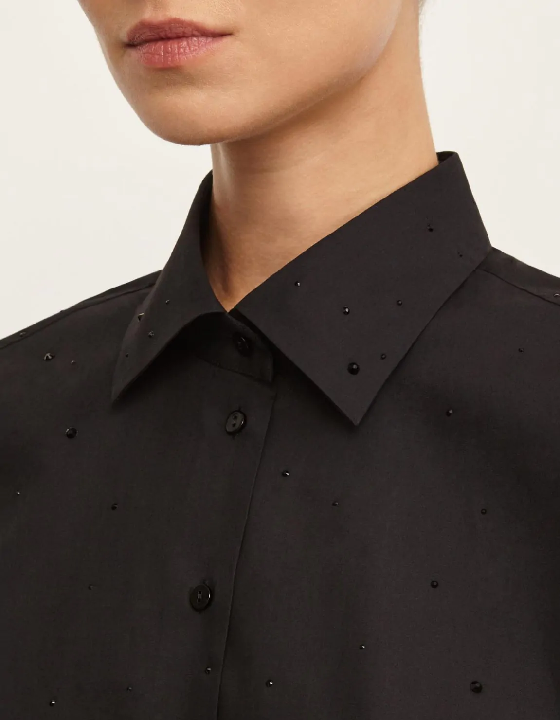 Xacus Camicia Nero Cotone Tinta Unita