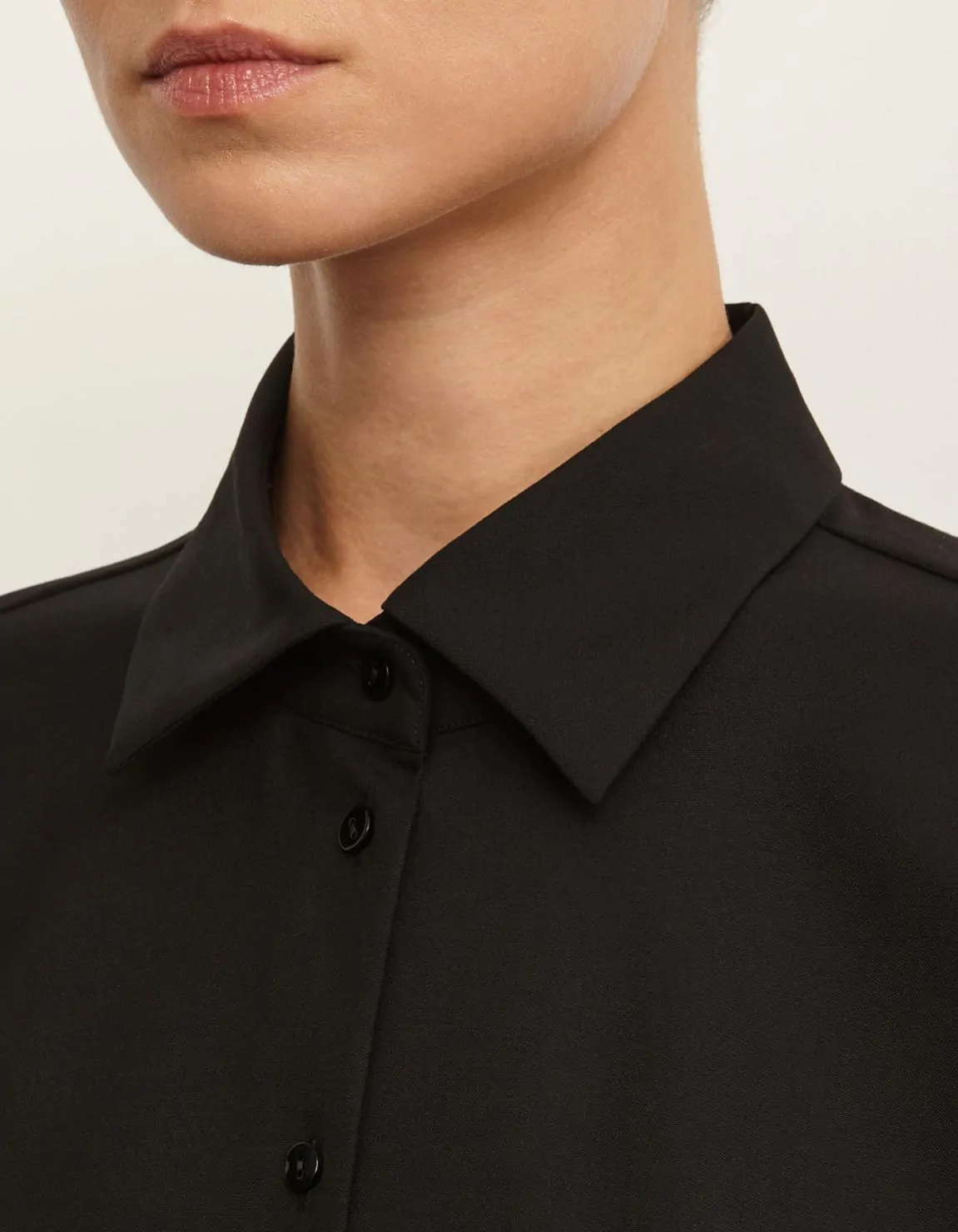 Xacus Camicia Nero Misto viscosa Tinta Unita