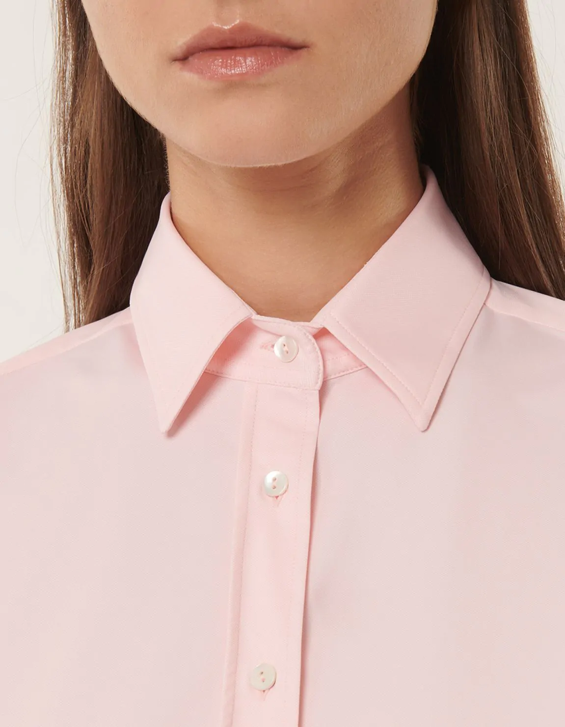 Xacus Camicia Rosa chiaro Active Tinta Unita