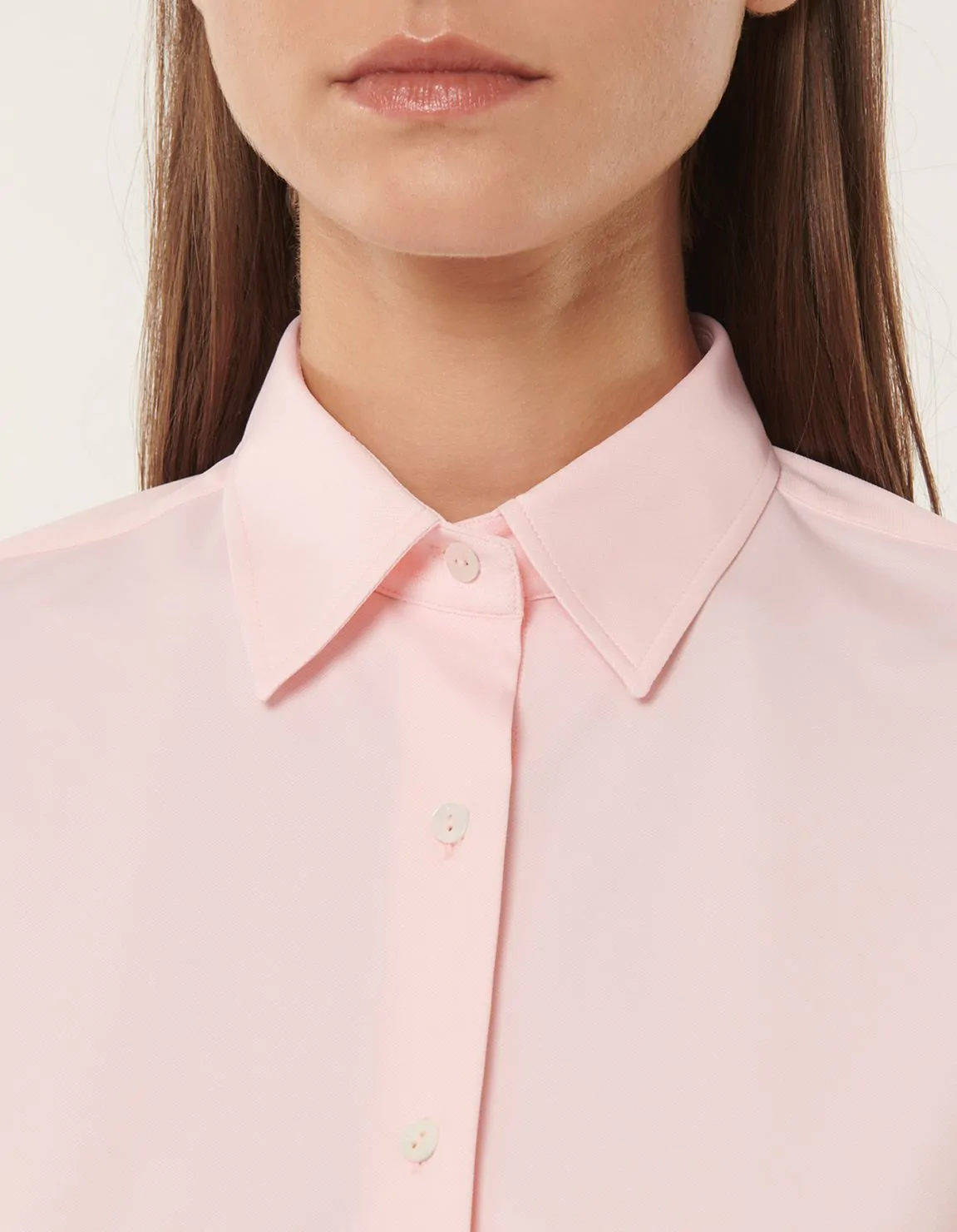 Xacus Camicia Rosa chiaro Active Tinta Unita