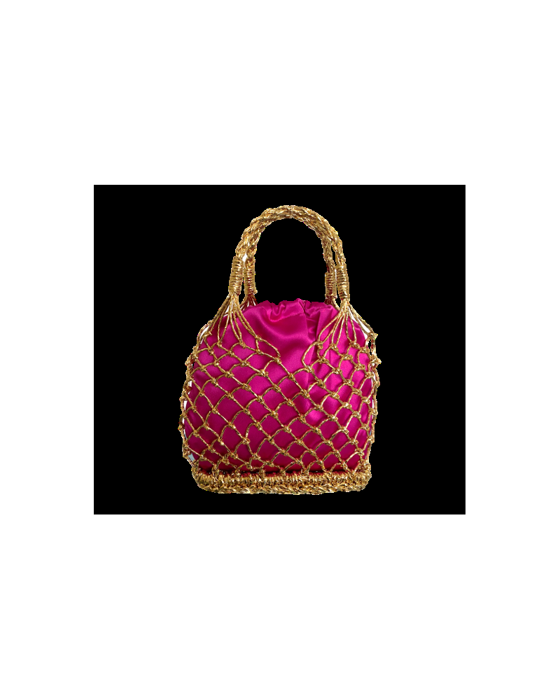 Y'am Capri Helenuccia Bag + un sacchetto colorato fuchsia