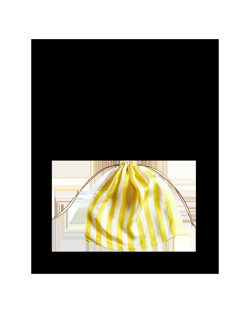 Y'am Capri Helenuccia Bag + Un Sacchetto Colorato Righe Bianche E Gialle