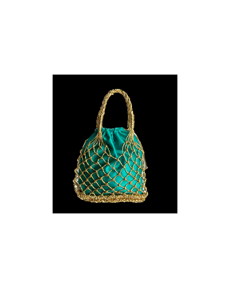 Y'am Capri Helenuccia Bag + un sacchetto colorato verde smeraldo