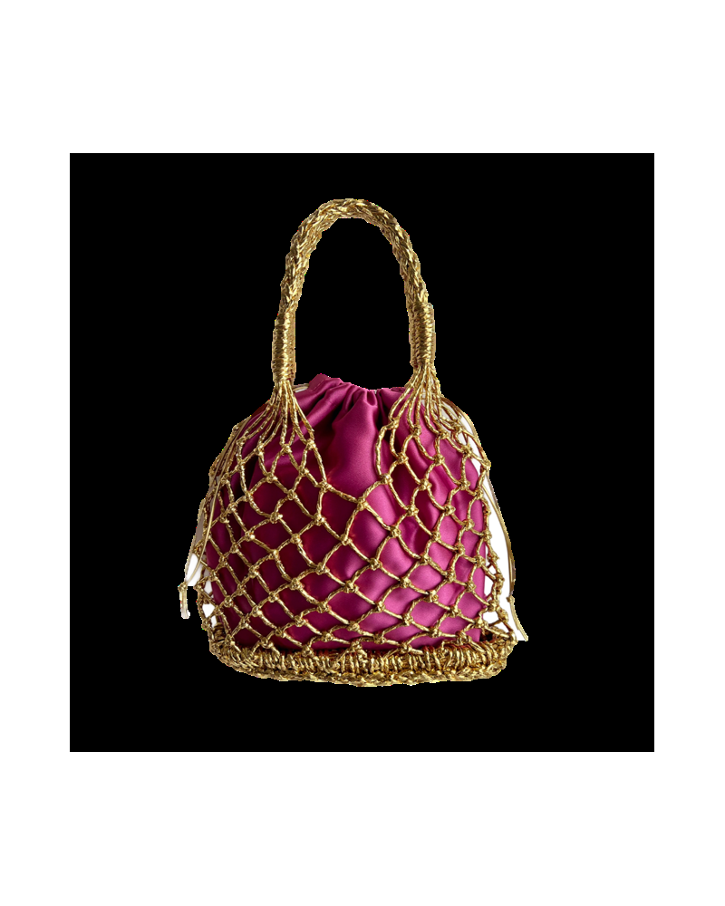 Y'am Capri Helenuccia Bag + un sacchetto colorato viola chiaro