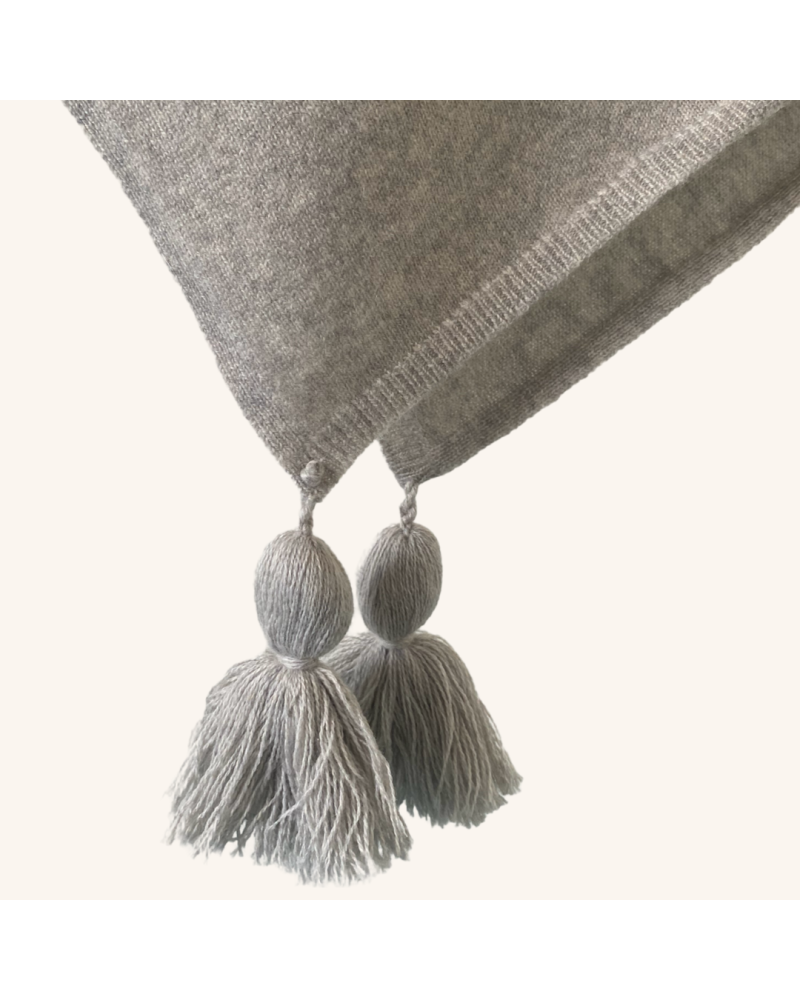 Y'am Capri Poncho Capri Cashmere Merino Wool And Silk