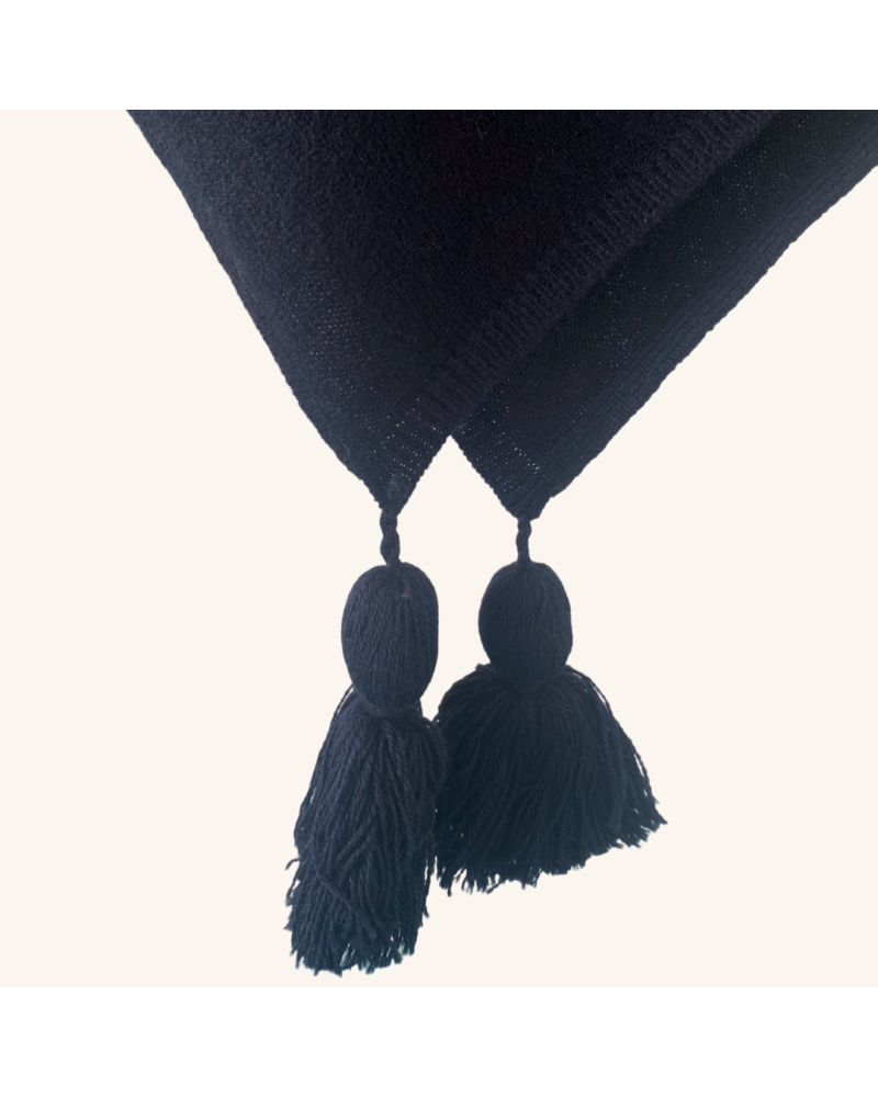 Y'am Capri Poncho Capri Cashmere Merino Wool And Silk