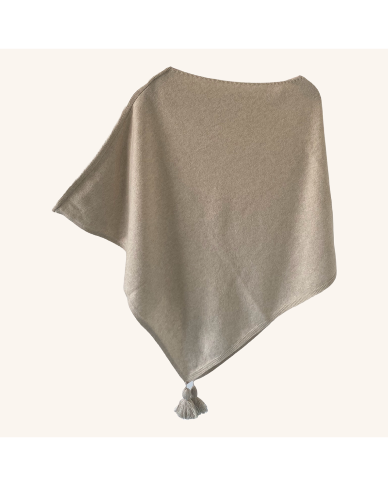 Y'am Capri Poncho Capri Cashmere merino wool and silk