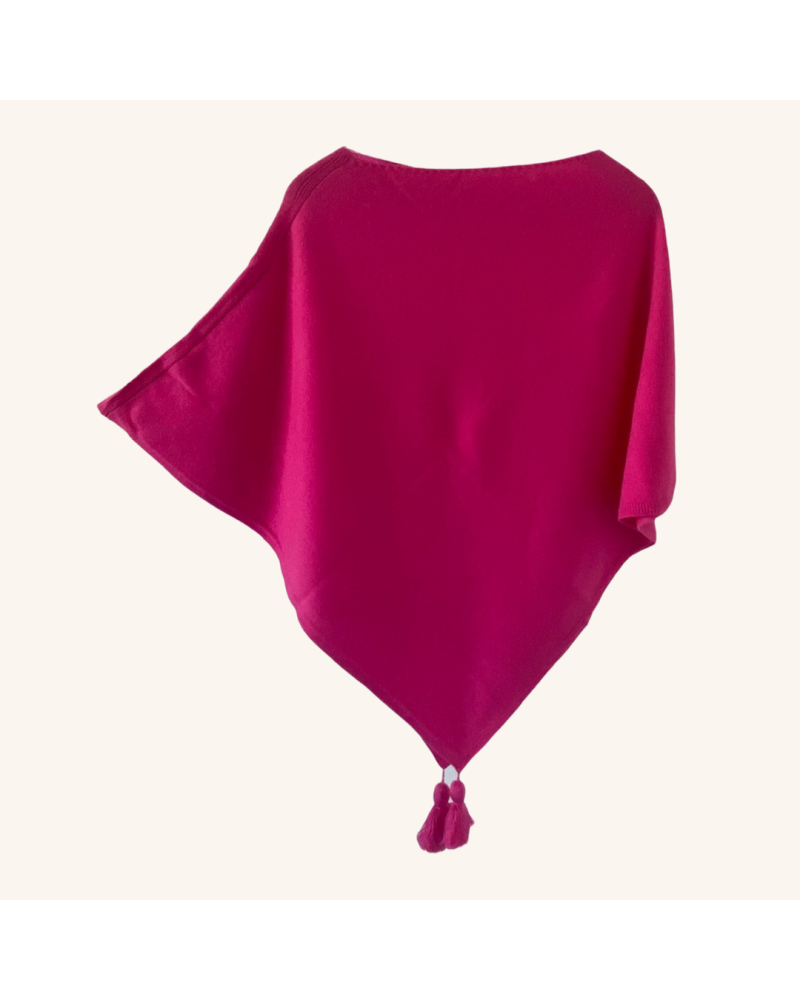 Y'am Capri Poncho Capri Cashmere merino wool and silk