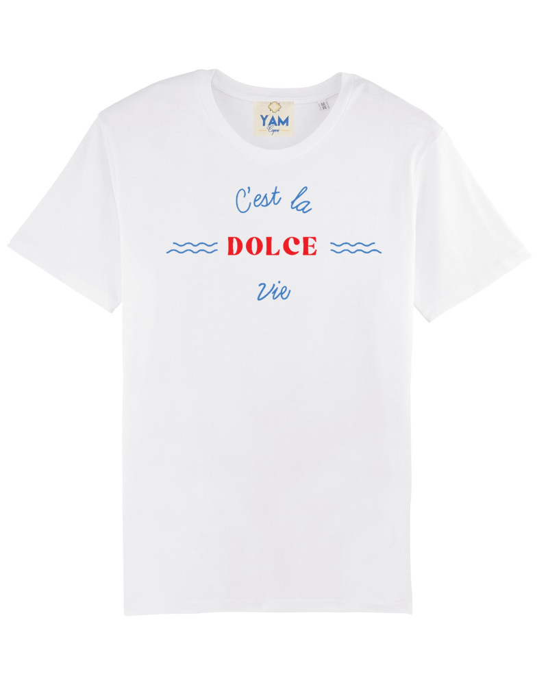 Y'am Capri "C'est la DOLCE vie" T-shirt (Uomo)
