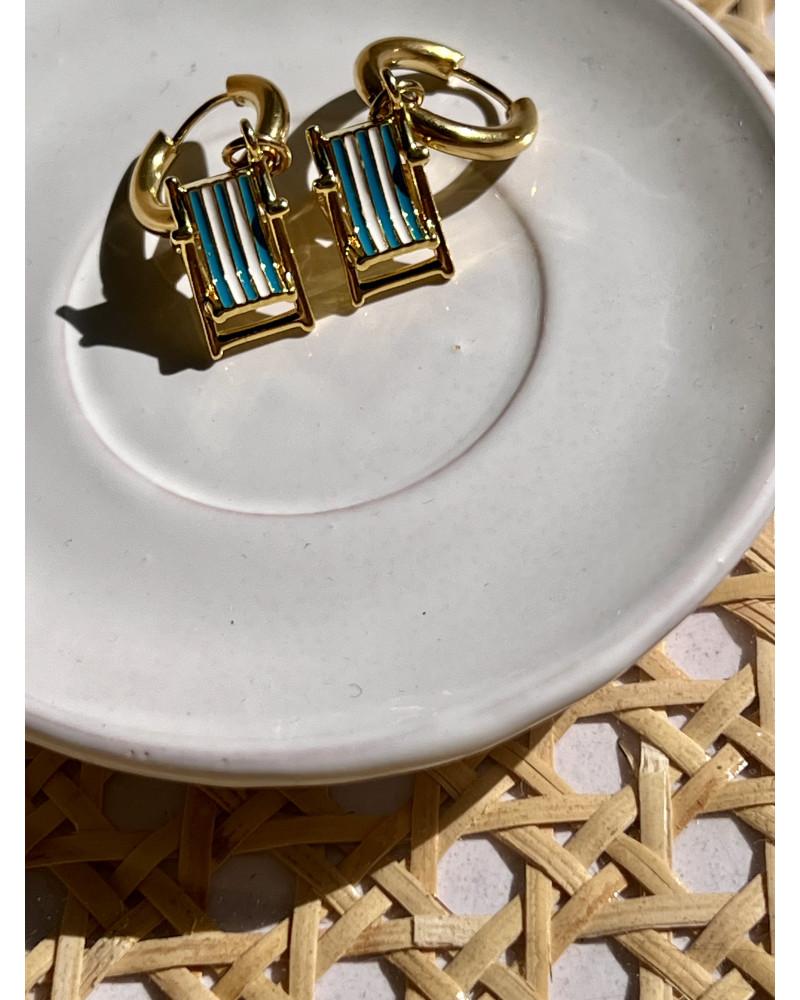 Y'am Capri Fontelina Chair hoop earrings